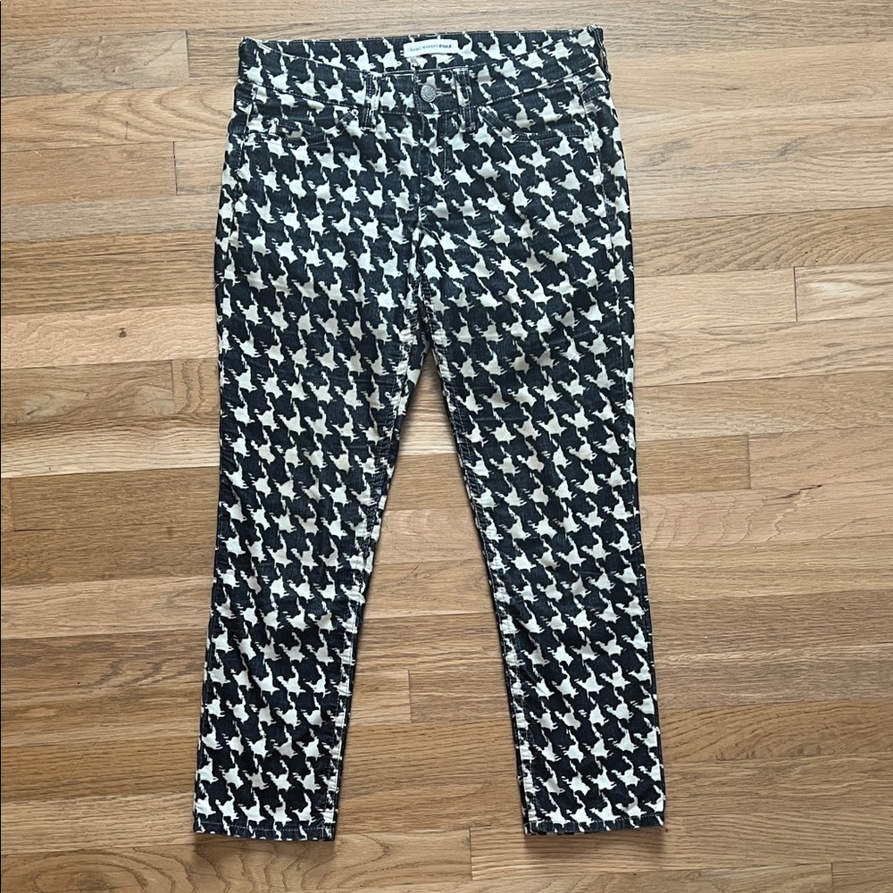 Isabel Marant charcoal grey/white Cotton Blend pants